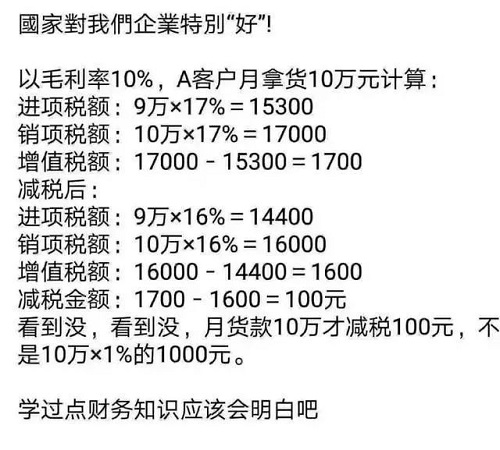 增值稅下降3%，化工產(chǎn)品不會(huì)因此降價(jià)，請(qǐng)相互轉(zhuǎn)告！